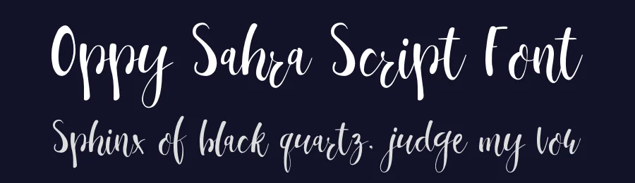 Oppy Sahra Script Font by edricstudio — Script Handwritten Font — thumbnail 2