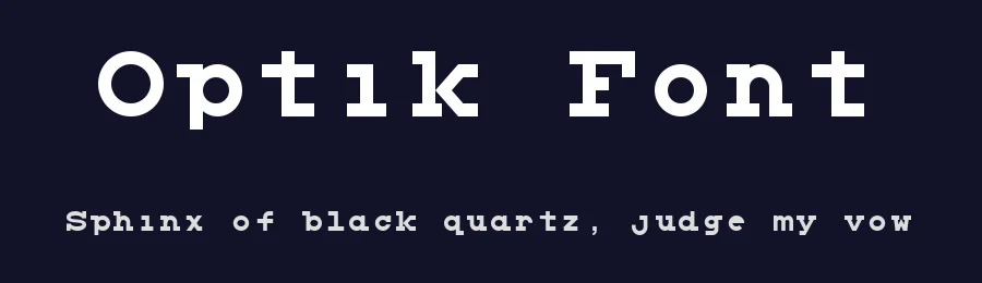 Optik Font by The Jigsaw Foundry — Sans Serif Font — thumbnail 2