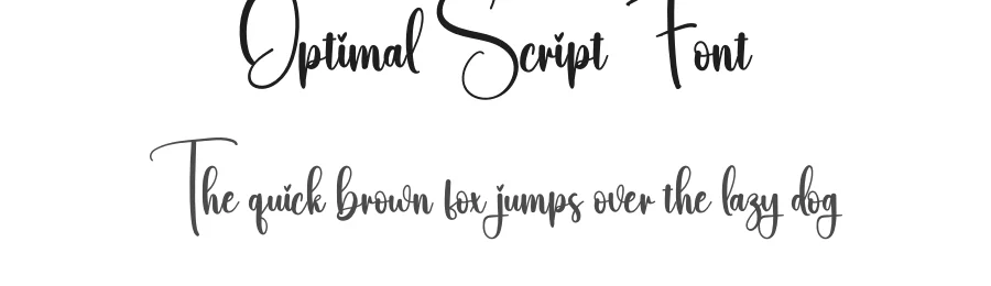 Optimal Script Font by creativeletter — Script Handwritten Font