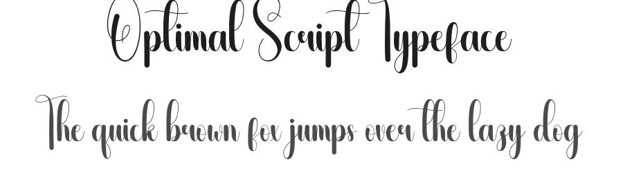 Optimal Script Typeface by andikastudio — Script Handwritten Font