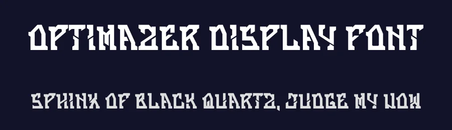 Optimazer Display Font by Dhabee — Decorative Font — thumbnail 2