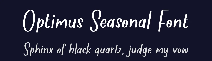 Optimus Seasonal Font by Allouse.Studio — Display Font — thumbnail 2