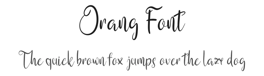 Orang Font by khalwastudio — Script Handwritten Font