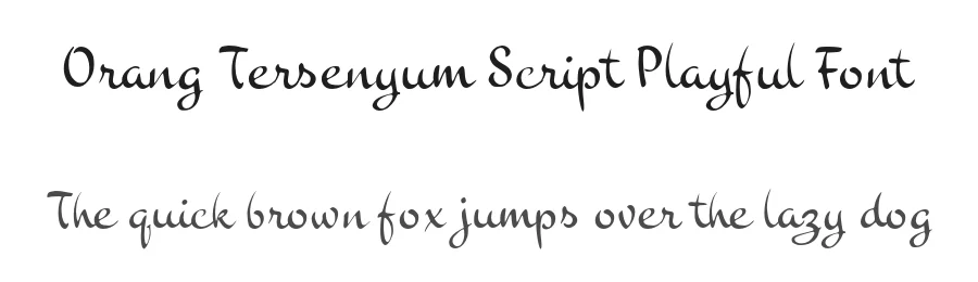 Orang Tersenyum Script Playful Font by Mei Suseno — Decorative Font