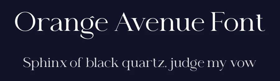 Orange Avenue Font by Krismagraph — Serif Font — thumbnail 2