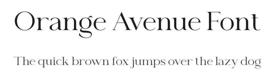Orange Avenue Font by Krismagraph — Serif Font
