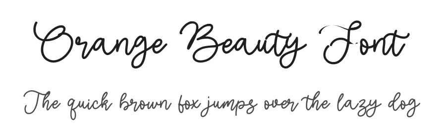 Orange Beauty Font by balpirick — Script Handwritten Font