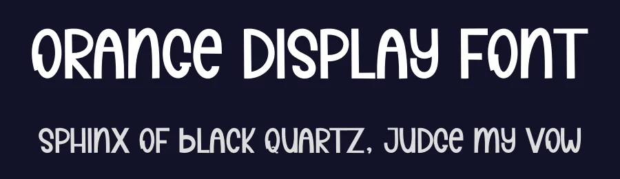Orange Display Font by inermediaSTUDIO — Display Font — thumbnail 2