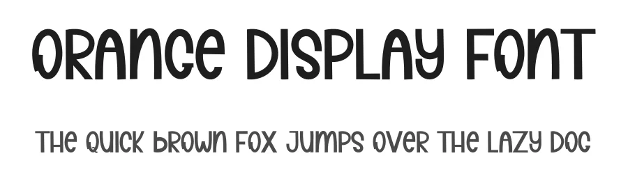 Orange Display Font by inermediaSTUDIO — Display Font