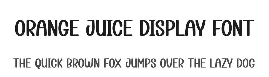 Orange Juice Display Font by creativeletter — Display Font