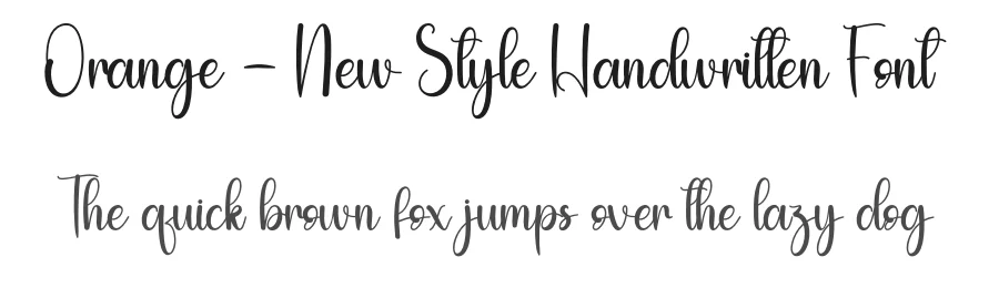 Orange – New Style Handwritten Font by andikastudio — Script Handwritten Font