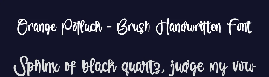 Orange Potluck – Brush Handwritten Font by stylishtype.co — Script Handwritten Font — thumbnail 2