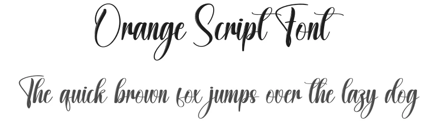 Orange Script Font by creativeletter — Script Handwritten Font