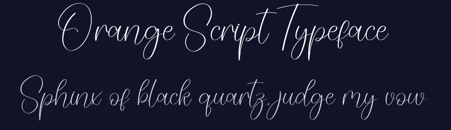 Orange Script Typeface by creativeletter — Script Handwritten Font — thumbnail 2