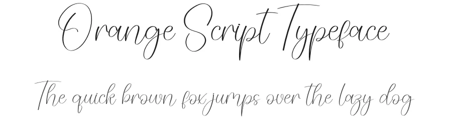 Orange Script Typeface by creativeletter — Script Handwritten Font