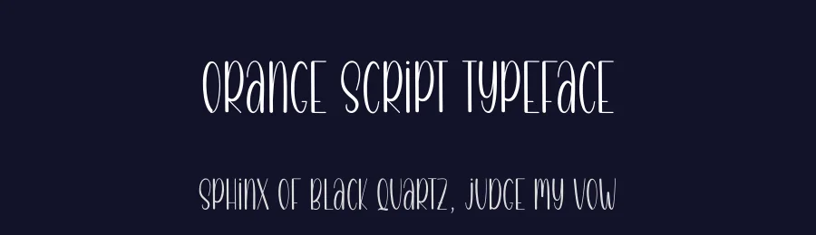 Orange Script Typeface by creativeletter — Script Handwritten Font — thumbnail 2