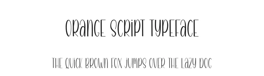 Orange Script Typeface by creativeletter — Script Handwritten Font