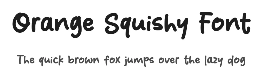 Orange Squishy Font by Khurasan — Display Font