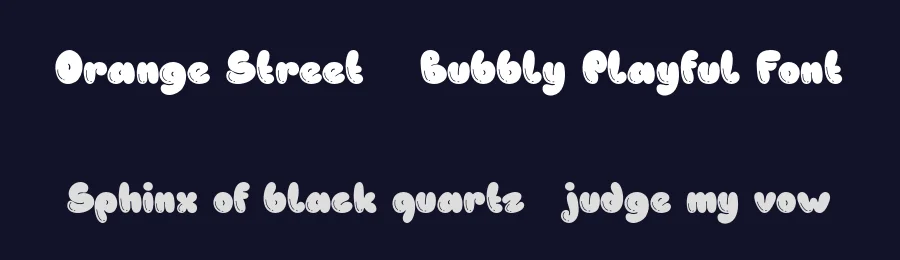 Orange Street – Bubbly Playful Font by Pikgura Type — Display Font — thumbnail 2