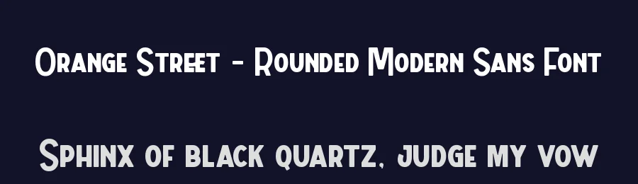 Orange Street – Rounded Modern Sans Font by PutraCetol Studio — Sans Serif Font — thumbnail 2