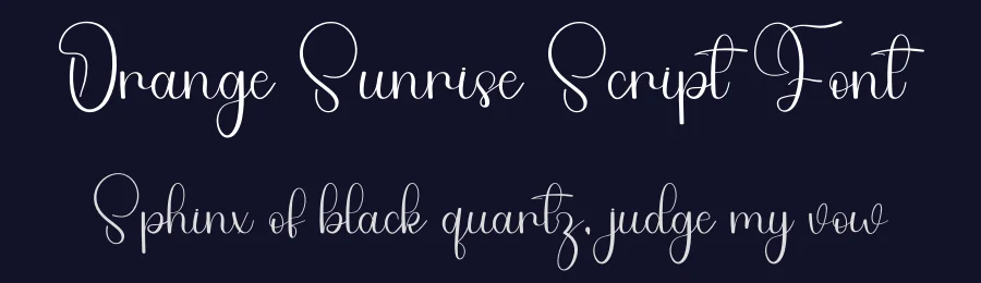 Orange Sunrise Script Font by freshtypeink — Script Handwritten Font — thumbnail 2