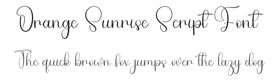 Orange Sunrise Script Font by freshtypeink — Script Handwritten Font