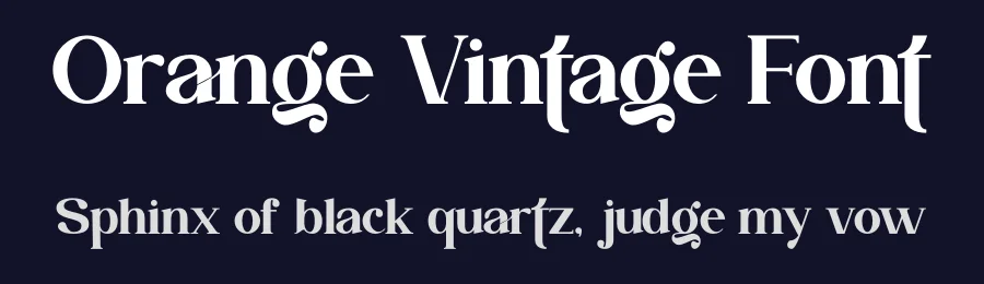 Orange Vintage Font by Funtype — Serif Font — thumbnail 2