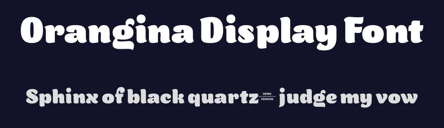 Orangina Display Font by Anita Jürgeleit — Display Font — thumbnail 2