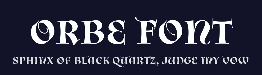 Orbe Font by Rui Abreu — Decorative Font — thumbnail 2