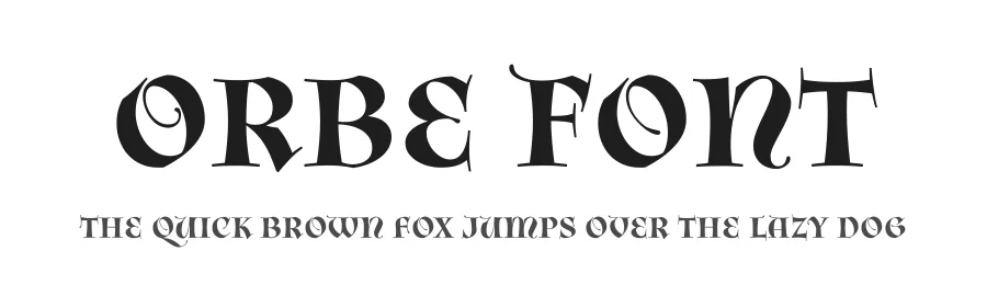 Orbe Font by Rui Abreu — Decorative Font