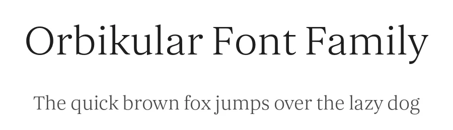 Orbikular Font Family by Mash Creative β Serif Font