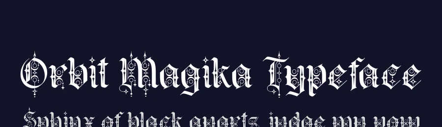 Orbit Magika Typeface by alit design — Decorative Font — thumbnail 2
