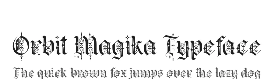 Orbit Magika Typeface by alit design — Decorative Font