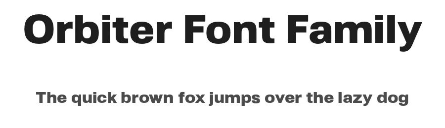 Orbiter Font Family by Felix Summ β Decorative Font