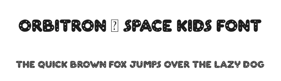 Orbitron – Space Kids Font by overlaytemplates — Display Font