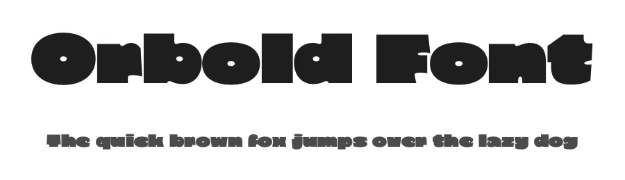 Orbold Font by limitype — Display Font