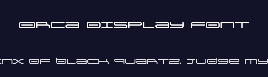 Orca Display Font by Ross Lowder — Display Font — thumbnail 2