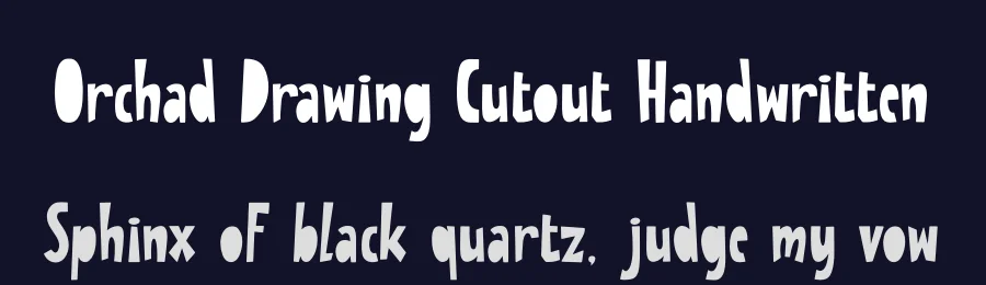 Orchad Drawing Cutout Handwritten by Gracetypestudio — Script Handwritten Font — thumbnail 2