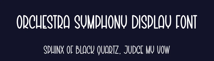 Orchestra Symphony Display Font by creativeletter — Display Font — thumbnail 2