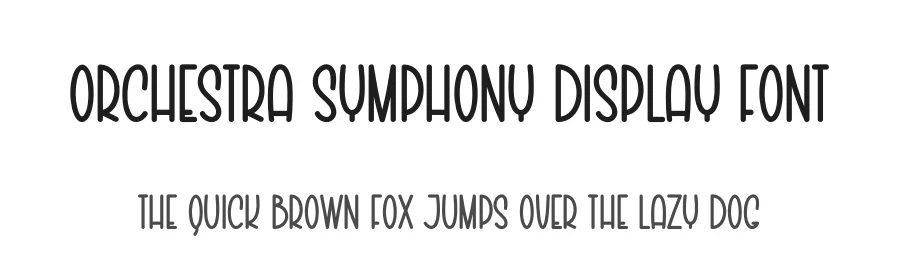 Orchestra Symphony Display Font by creativeletter — Display Font
