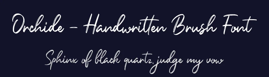 Orchide – Handwritten Brush Font by Almarkha Type — Decorative Font — thumbnail 2