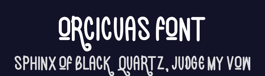 Orcicuas Font by futuristypestudio — Display Font — thumbnail 2