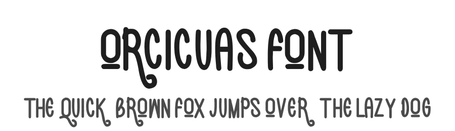 Orcicuas Font by futuristypestudio — Display Font