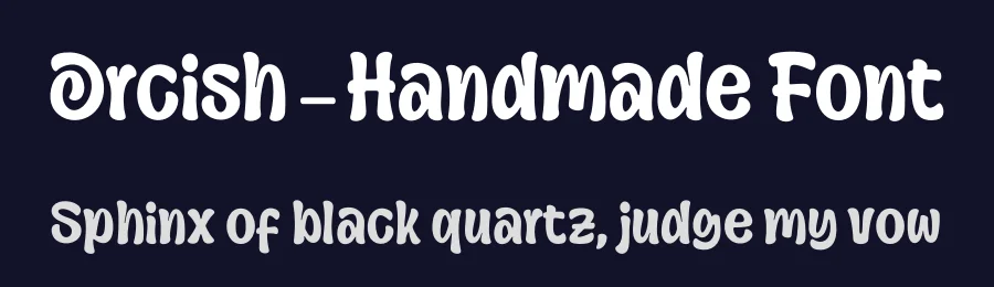 Orcish – Handmade Font by [email protected] — Display Font — thumbnail 2