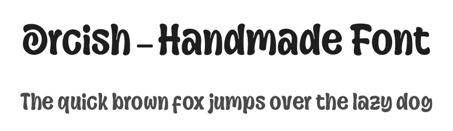 Orcish – Handmade Font by [email protected] — Display Font