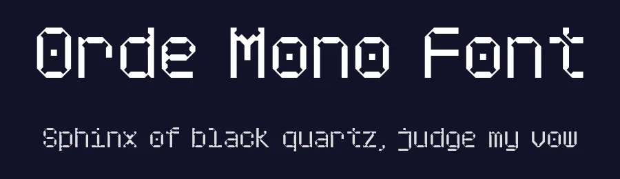 Orde Mono Font by No Feelings Studio — Decorative Font — thumbnail 2