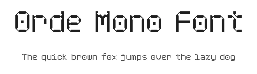 Orde Mono Font by No Feelings Studio — Decorative Font