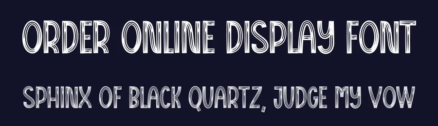 Order Online Display Font by creativeletter — Display Font — thumbnail 2