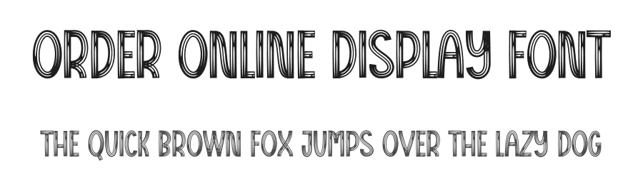 Order Online Display Font by creativeletter — Display Font