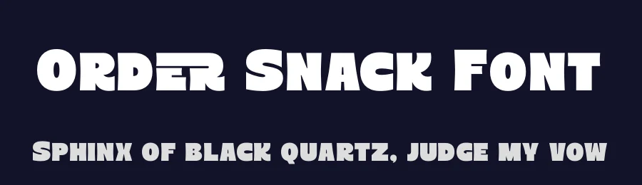 Order Snack Font by timelesstype.co — Display Font — thumbnail 2